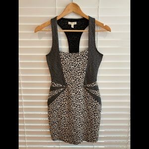 Silence + Noise Leopard Print Dress XS